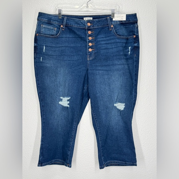 Maurices Denim - M Jeans by Maurices High Rise Capris 21” Skinny Capri 22W Super Stretch